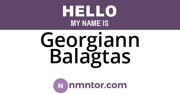 Georgiann Balagtas