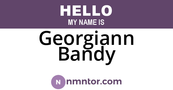 Georgiann Bandy