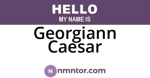 Georgiann Caesar