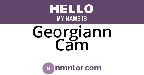 Georgiann Cam