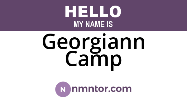 Georgiann Camp