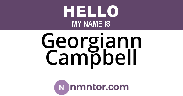 Georgiann Campbell