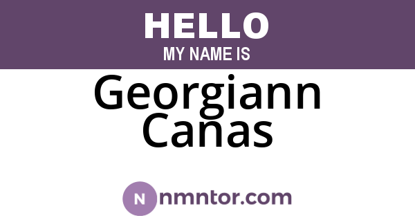 Georgiann Canas