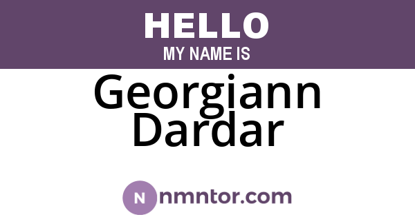 Georgiann Dardar