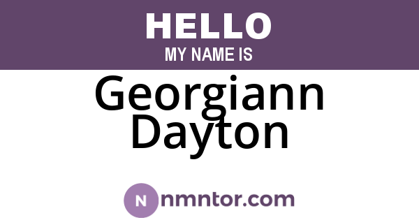 Georgiann Dayton