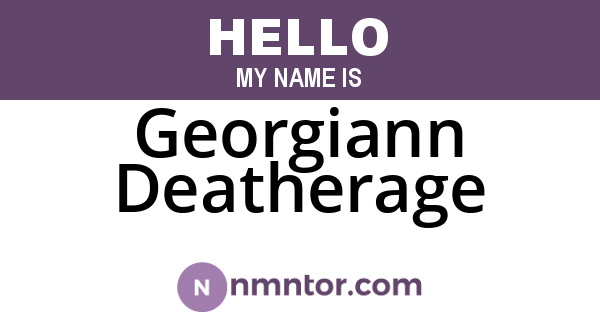 Georgiann Deatherage
