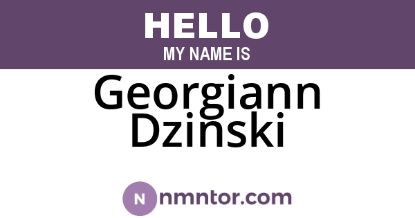Georgiann Dzinski