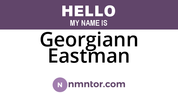 Georgiann Eastman