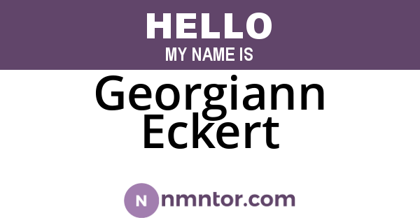 Georgiann Eckert