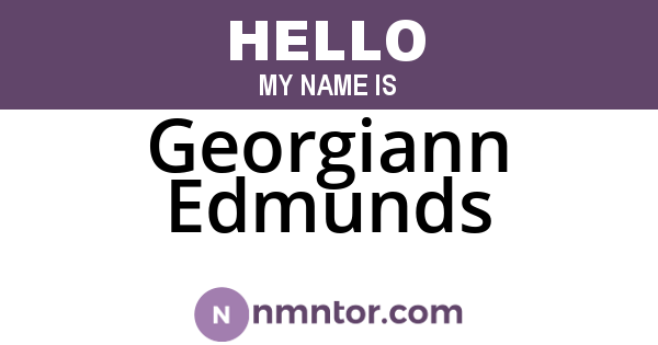 Georgiann Edmunds