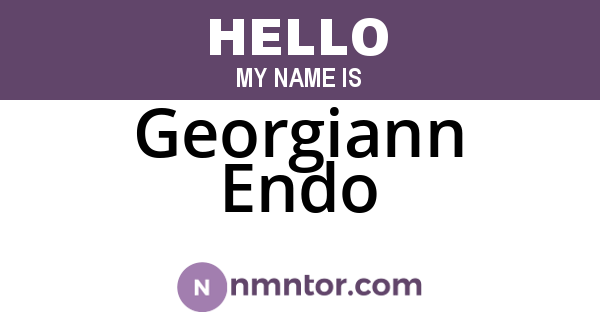 Georgiann Endo