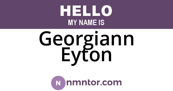 Georgiann Eyton