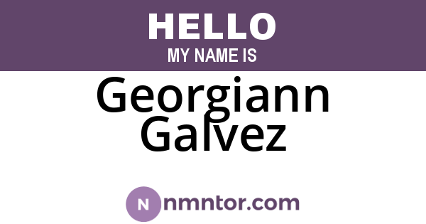 Georgiann Galvez