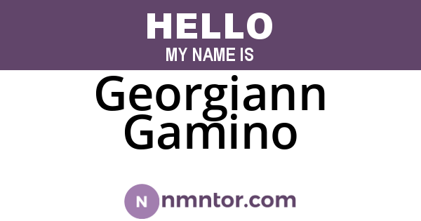 Georgiann Gamino