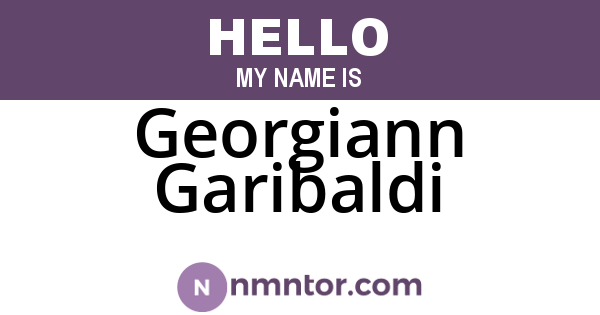 Georgiann Garibaldi