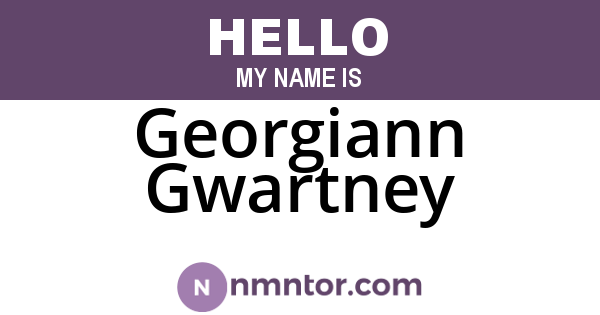 Georgiann Gwartney