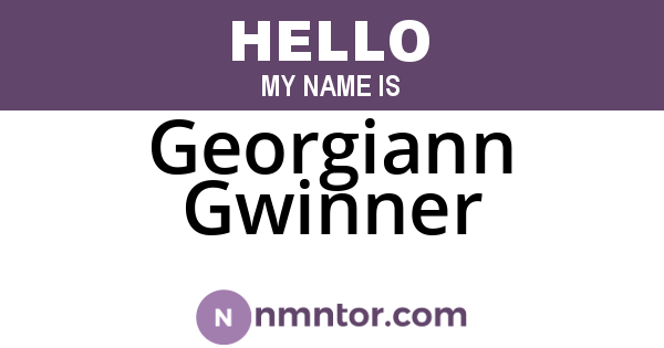 Georgiann Gwinner