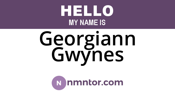 Georgiann Gwynes