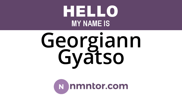 Georgiann Gyatso