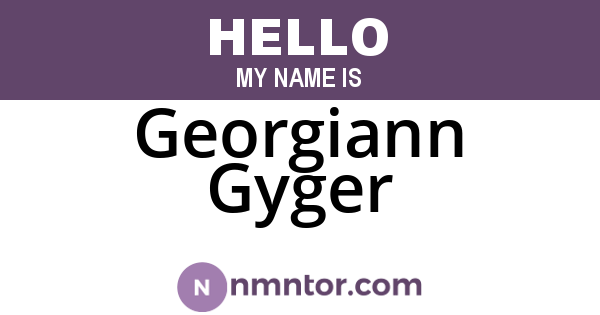 Georgiann Gyger