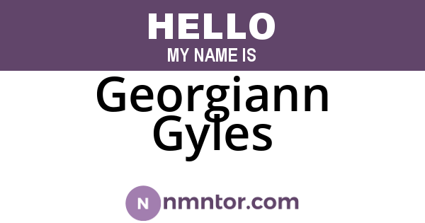 Georgiann Gyles