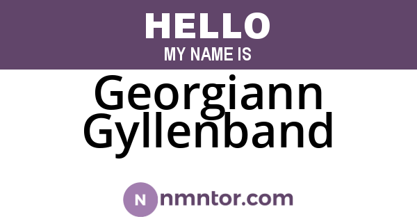 Georgiann Gyllenband