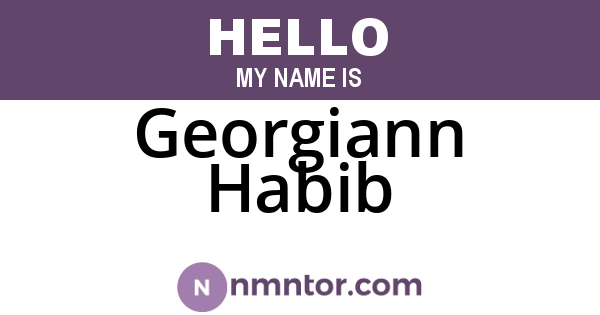 Georgiann Habib