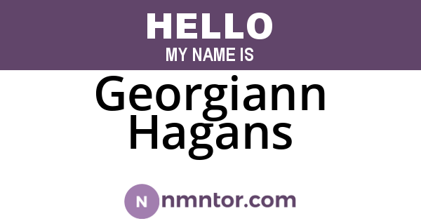 Georgiann Hagans