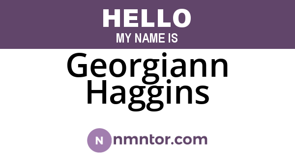 Georgiann Haggins