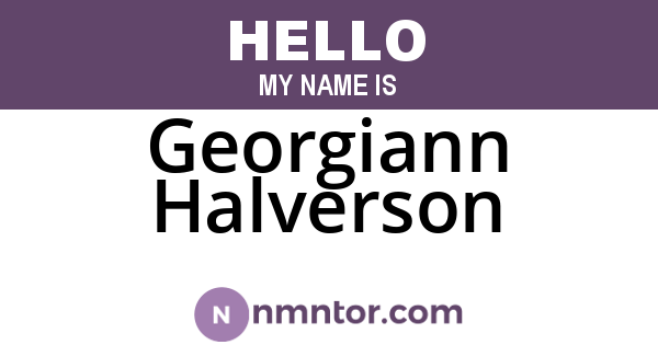 Georgiann Halverson