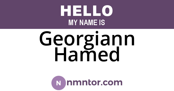 Georgiann Hamed