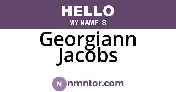Georgiann Jacobs