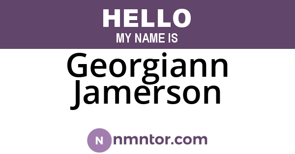Georgiann Jamerson