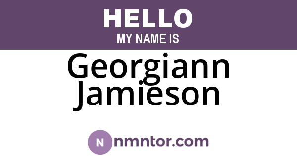 Georgiann Jamieson