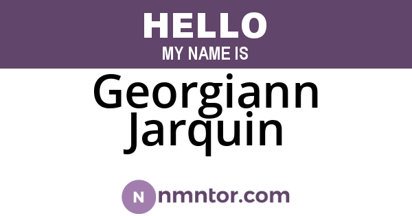 Georgiann Jarquin