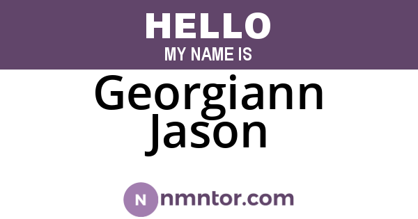 Georgiann Jason