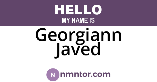 Georgiann Javed