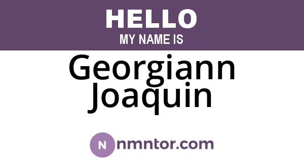 Georgiann Joaquin