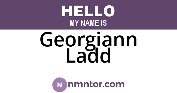 Georgiann Ladd