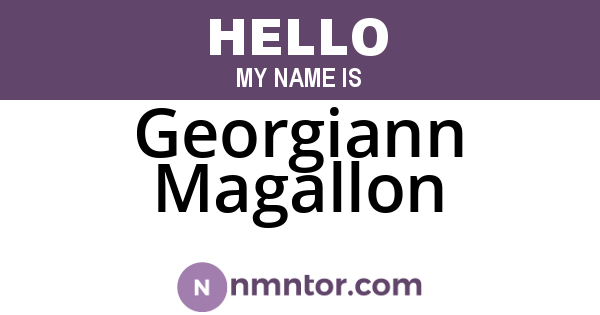 Georgiann Magallon