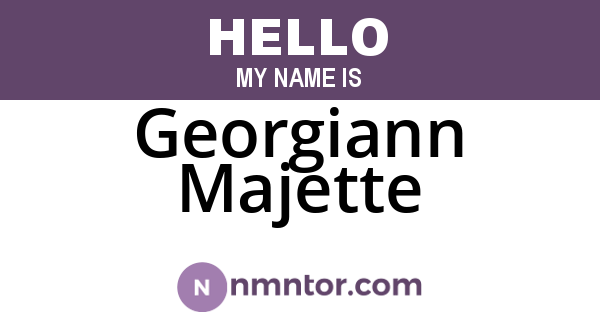 Georgiann Majette