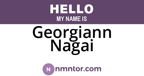 Georgiann Nagai