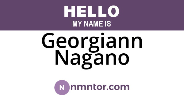 Georgiann Nagano