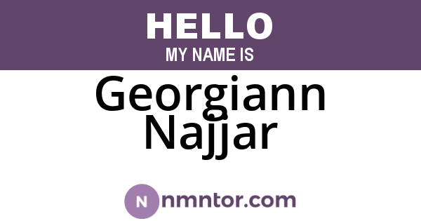 Georgiann Najjar