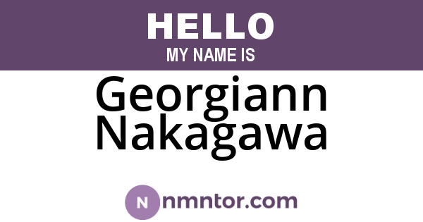 Georgiann Nakagawa