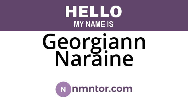 Georgiann Naraine