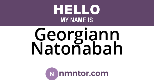Georgiann Natonabah