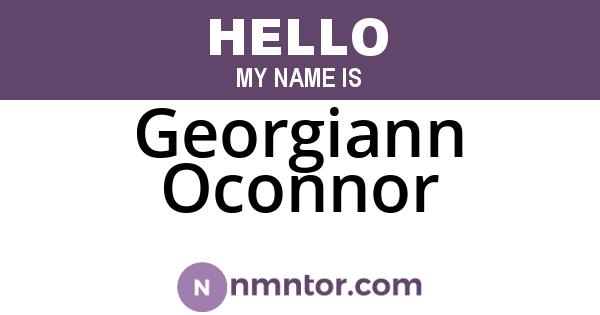 Georgiann Oconnor
