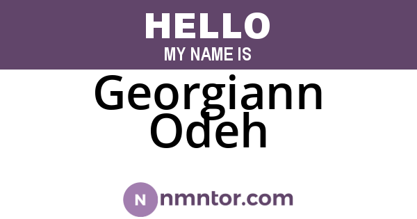 Georgiann Odeh