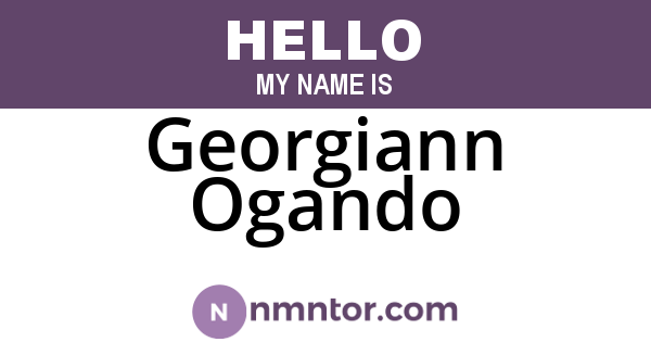 Georgiann Ogando